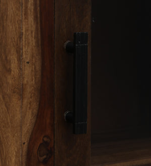 Siena Sheesham Wood Book Case in Provincial Teak Finish