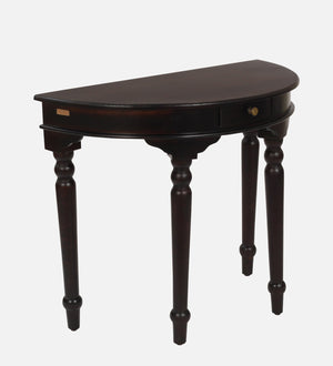 Abney Sheesham Wood Console Table In Walnut Finish