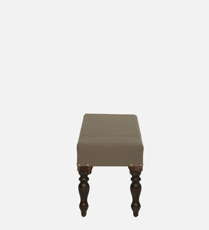 Laasya Sheesham Wood Upholstered Bench In Walnut Finish