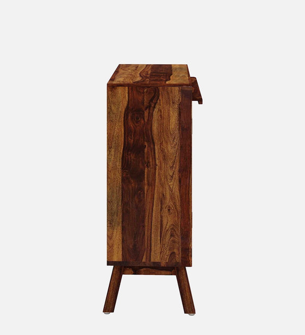 Lifty  Sheesham Wood Shoe Cabinet In Provincial Teak Finish