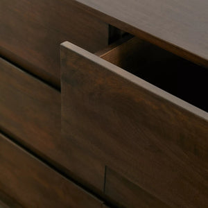 Mahe Solid Wood Chest Of 6 Drawers In Matte Finish