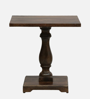 Blacon Sheesham Wood End Table In Walnut Finish