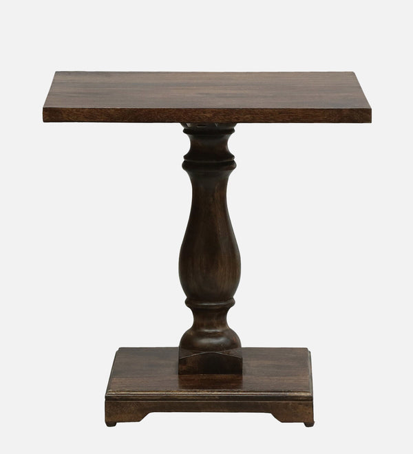 Blacon Sheesham Wood End Table In Walnut Finish
