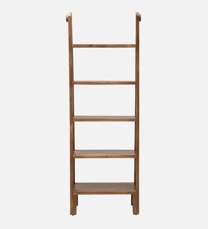 Benno Sheesham Wood Book Shelf In Rustic Teak Finish