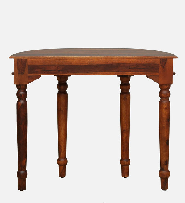 Abney Sheesham Wood Console Table In Honey Oak Finish