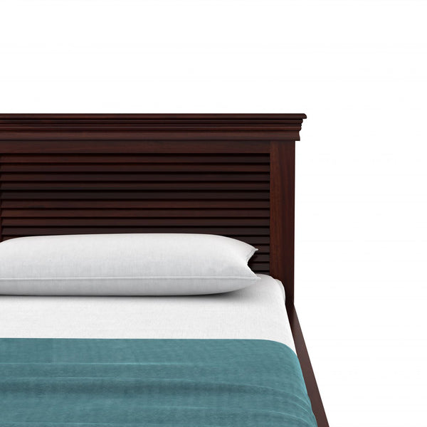Hearti Sheesham Wood Queen Size Bed In Walnut FinishWith Box Storage (60 x 78 inches)