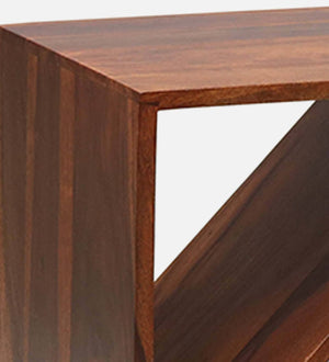 Alger Sheesham Wood End Table In Honey Oak Finish