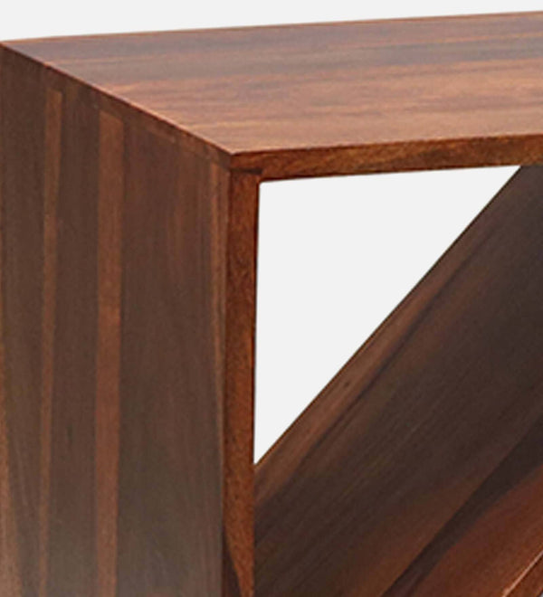 Alger Sheesham Wood End Table In Honey Oak Finish
