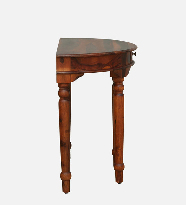 Abney Sheesham Wood Console Table In Honey Oak Finish