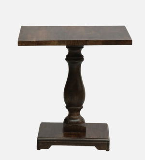 Blacon Sheesham Wood End Table In Walnut Finish