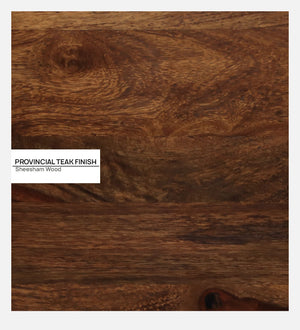 Lifty Sheesham Wood 1 Seater Sofa In Provincial Teak Finish & Fuschia Back