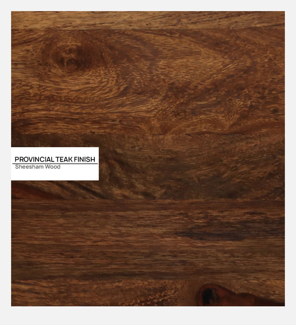 Lifty Sheesham Wood 1 Seater Sofa In Provincial Teak Finish & Fuschia Back