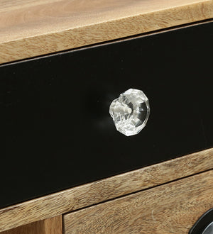 Tarquin Solid Wood Bedside Chest In Natural Finish