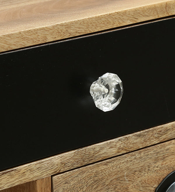 Tarquin Solid Wood Bedside Chest In Natural Finish