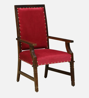 Pury Sheesham Wood Armchair In Provincial Teak Finish
