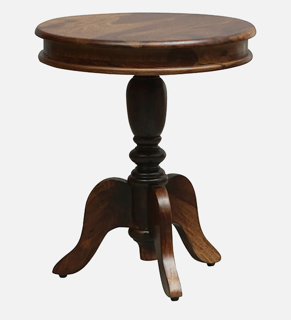 Broo Sheesham Wood End Table In Provincial Teak Finish