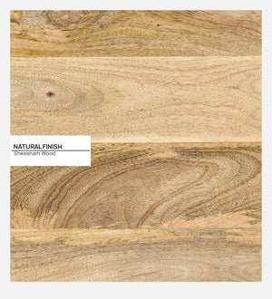 Tarquin Solid Wood Bedside Chest In Natural Finish