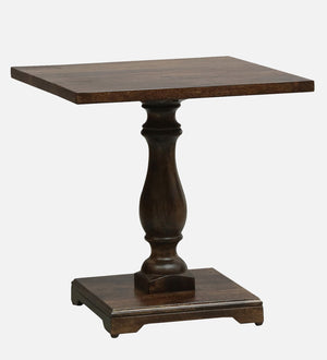 Blacon Sheesham Wood End Table In Walnut Finish