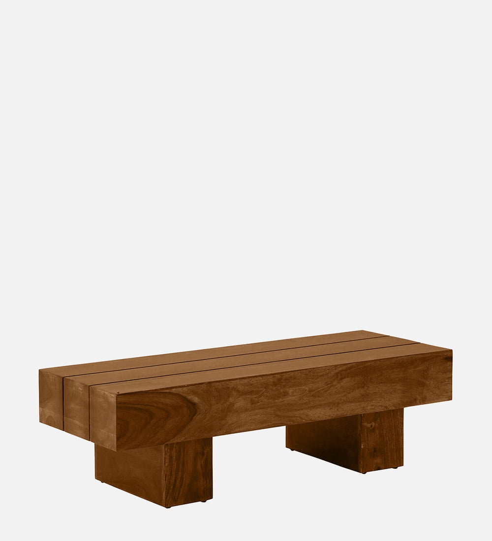 Thisted Sheesham Wood Coffee Table In Provincial Teak Finish