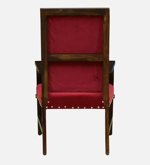 Pury Sheesham Wood Armchair In Provincial Teak Finish