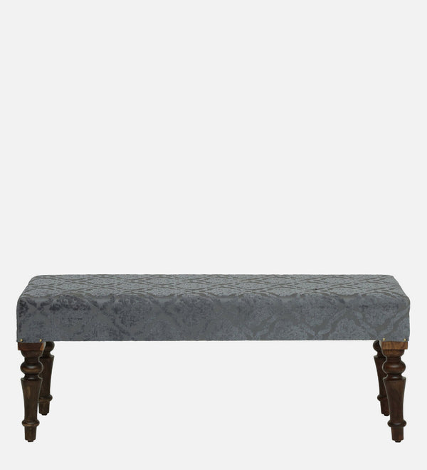 Aadhya Sheesham Wood Upholstered Bench In Walnut Finish