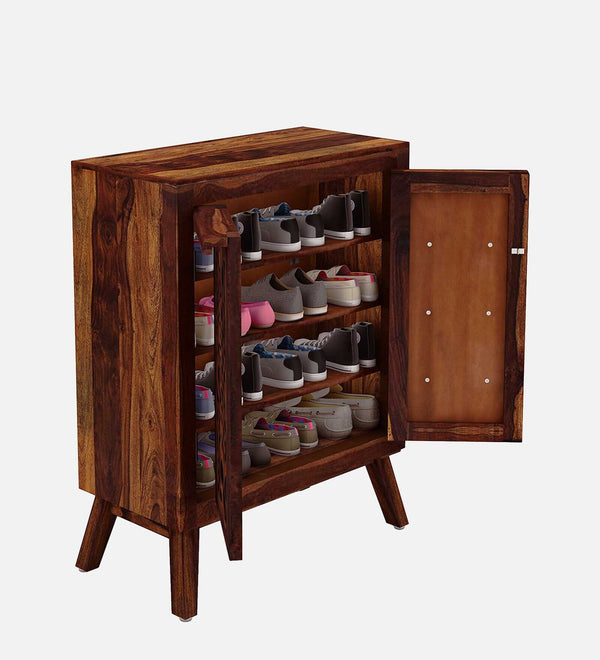 Lifty  Sheesham Wood Shoe Cabinet In Provincial Teak Finish