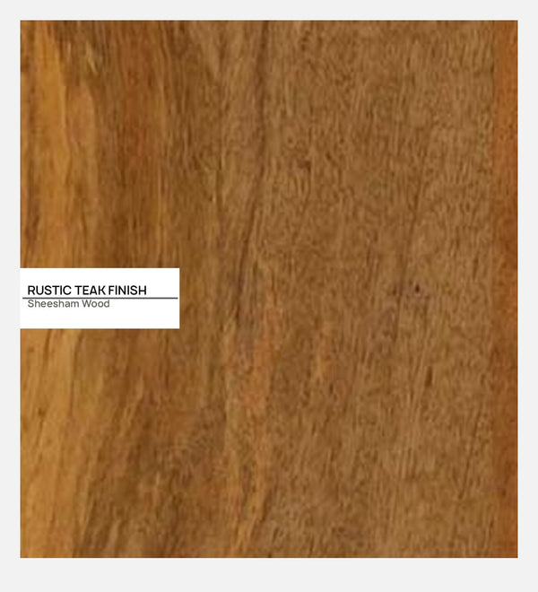 Benno Sheesham Wood Book Shelf In Rustic Teak Finish