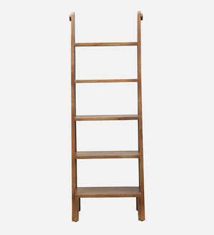 Benno Sheesham Wood Book Shelf In Rustic Teak Finish