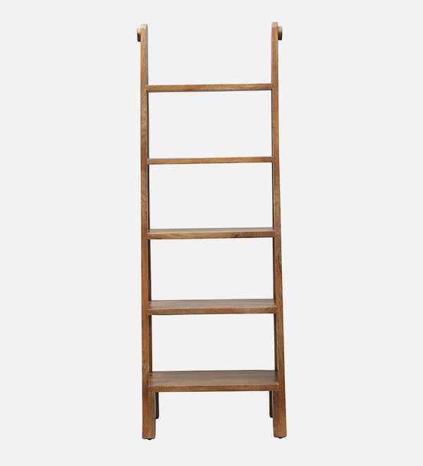 Benno Sheesham Wood Book Shelf In Rustic Teak Finish