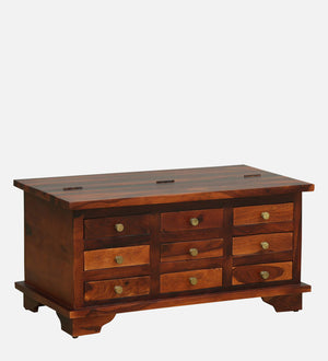 Zatec Sheesham Wood Coffee Table In Honey Oak Finish