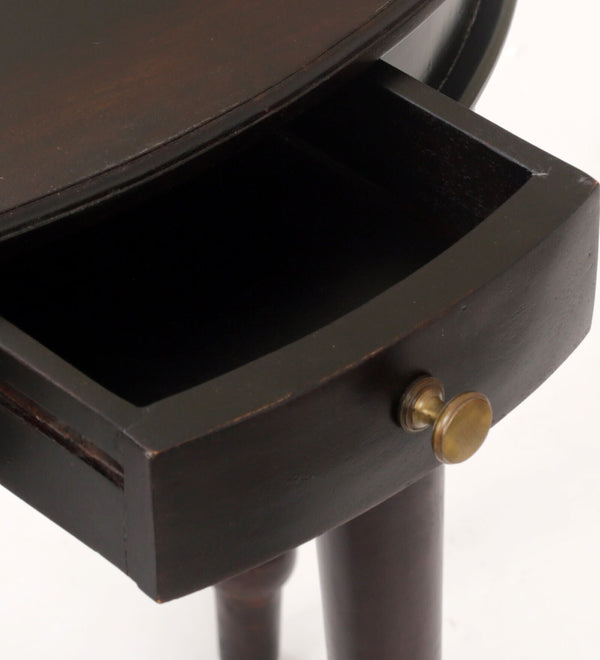 Abney Sheesham Wood Console Table In Walnut Finish