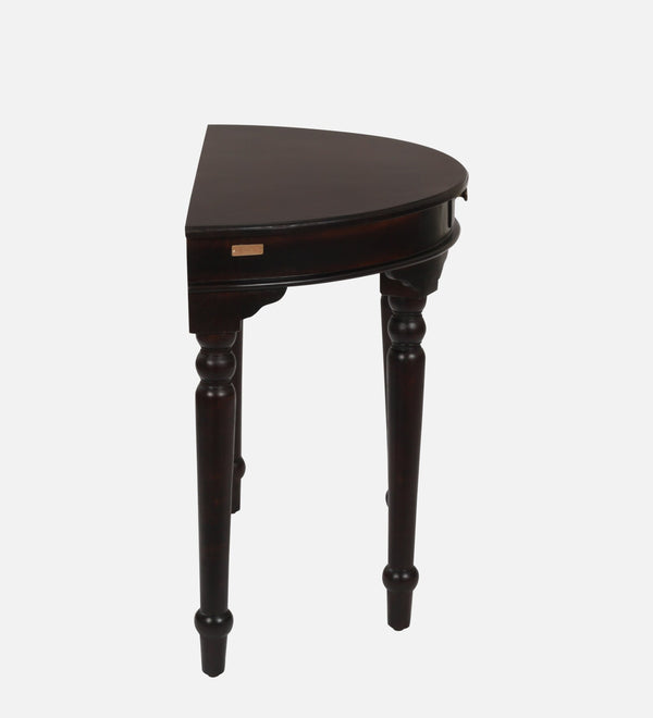 Abney Sheesham Wood Console Table In Walnut Finish