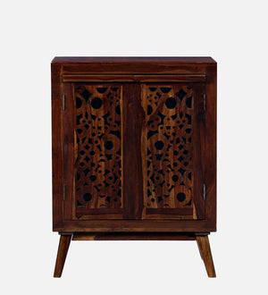 Lifty  Sheesham Wood Shoe Cabinet In Provincial Teak Finish