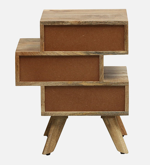 Tarquin Solid Wood Bedside Chest In Natural Finish