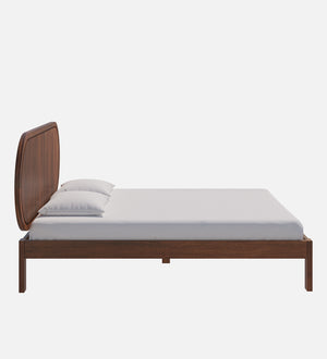 Orren Mango Wood Queen Size Bed In Provincial Teak Finish Without Storage (60 x 78 inches)