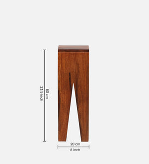 Volgo Sheesham Wood End Table In Honey Oak Finish