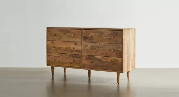 Rowling Solid Wood Chest Of 6 Drawers In Matte Finish