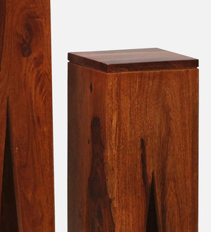 Volgo Sheesham Wood End Table In Honey Oak Finish