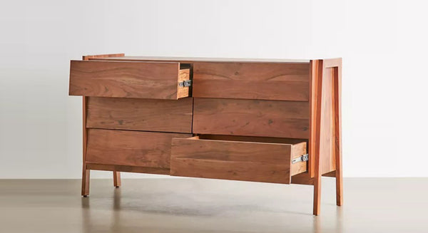 Wallace Solid Wood Chest Of 6 Drawers In Matte Finish