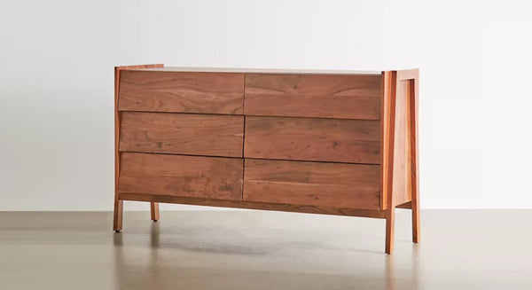 Wallace Solid Wood Chest Of 6 Drawers In Matte Finish