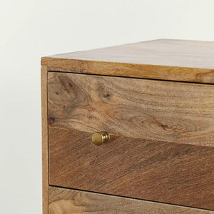Philip Solid Wood Chest Of 3 Drawers In Matte Finish