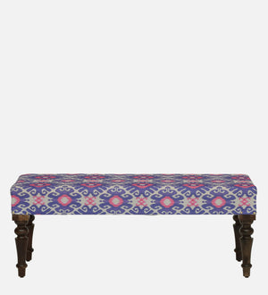 Utthita Sheesham Wood Upholstered Bench In Walnut Finish