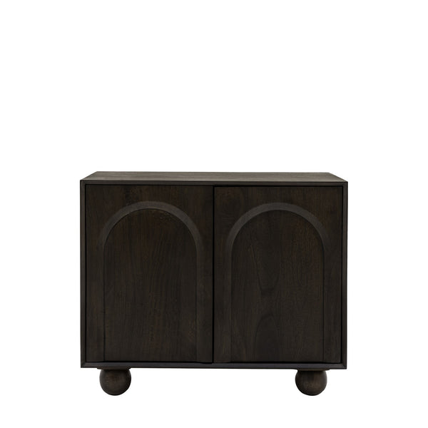 Dalian Solid Mango Wood Cabinet with Two Door in Provincial teak Finish