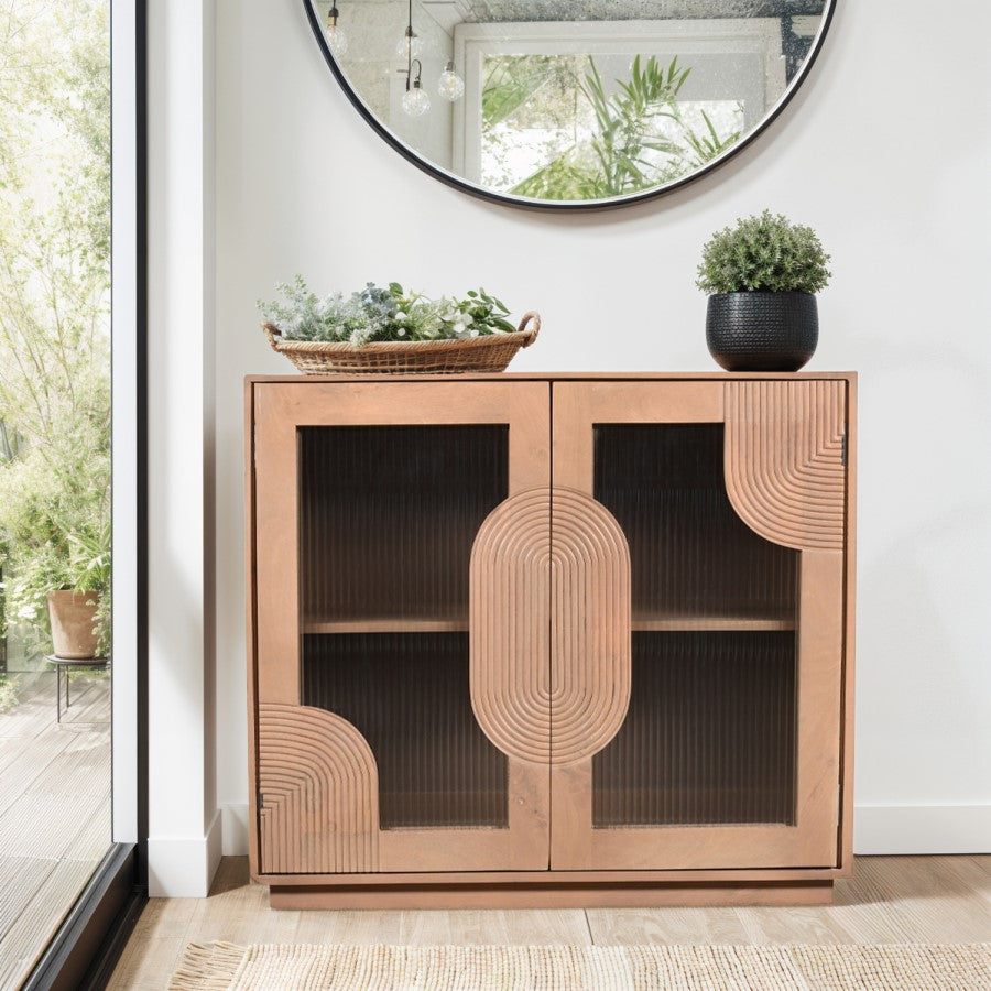 Florine Solid Mango wood Sideboard with 2 Door