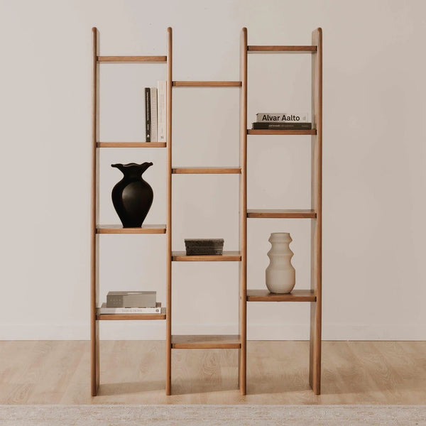 Stafford Solid Acacia wood Bookshelf in Natural Finish