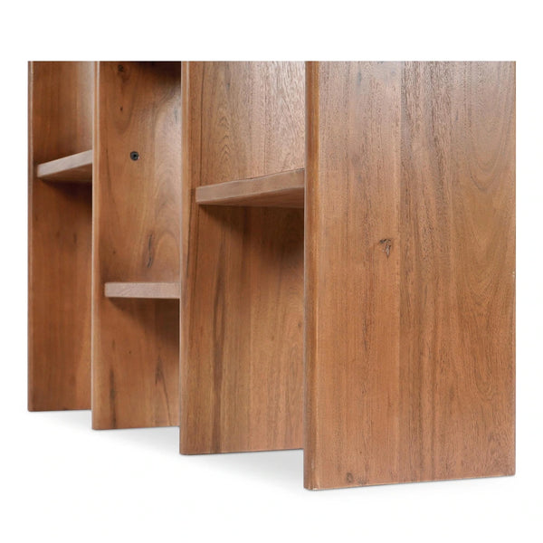 Stafford Solid Acacia wood Bookshelf in Natural Finish