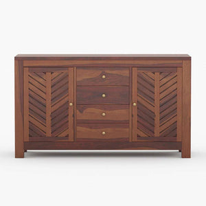 Alacca Sheesham Wood Sideboard In Provincial Teak Finish