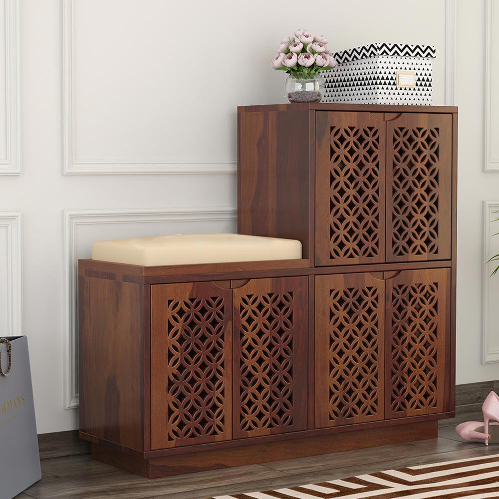 Claire Shoe Rack Of 25 Pairs In Provincial Teak Color