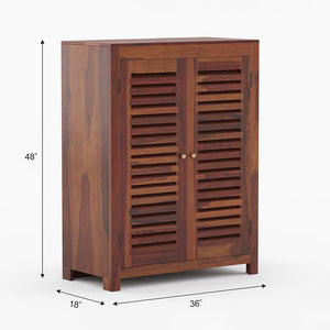 Dyson Shoe Rack Of 15 Pairs In Provincial Teak Color