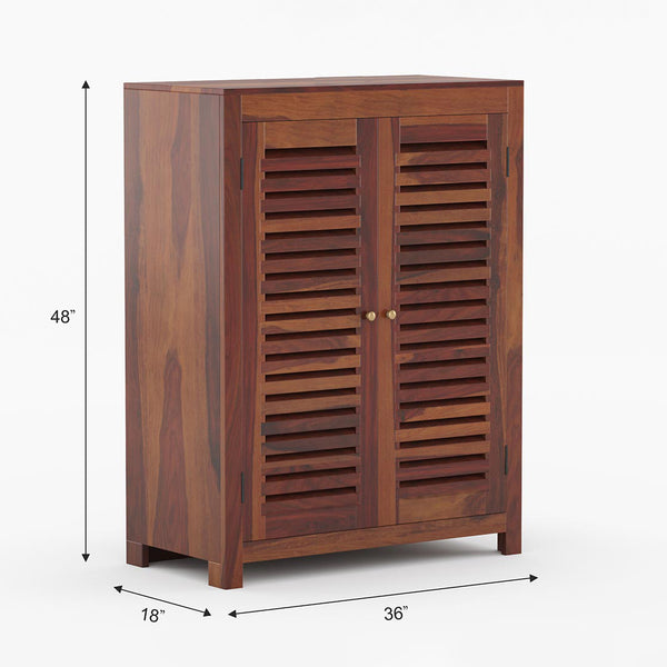Dyson Shoe Rack Of 15 Pairs In Provincial Teak Color